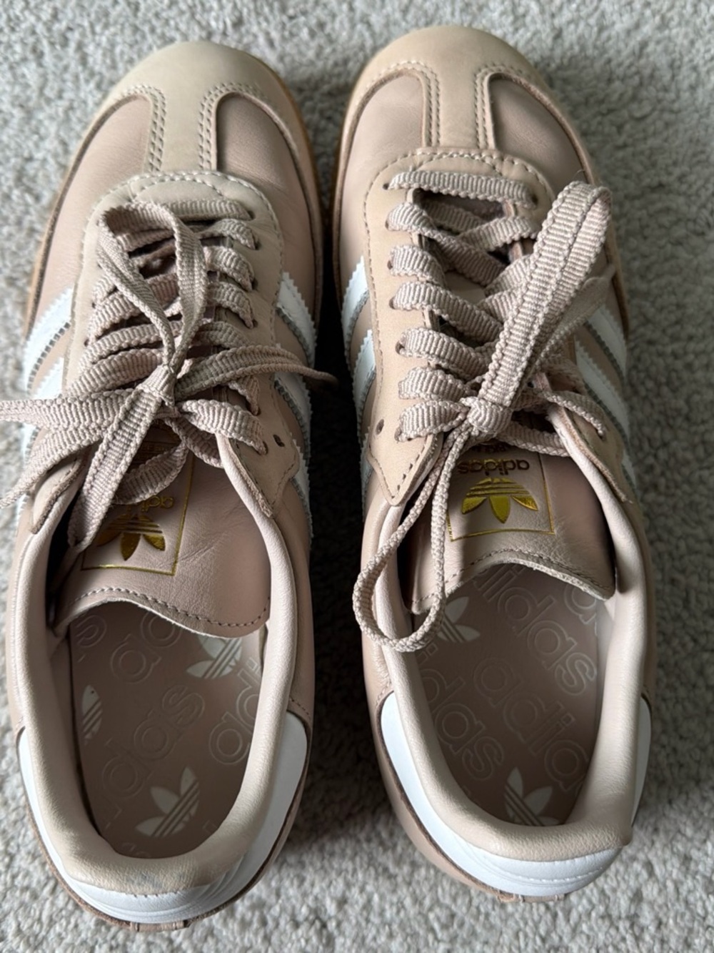 adidas OG Samba Sneakers in Beige/Nude - Picture 4 of 7